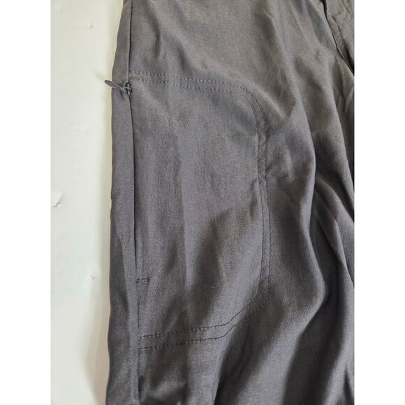 Prana Gray Convertible Cargo Pants Size 6 Hiking Utility - Picture 4 of 6